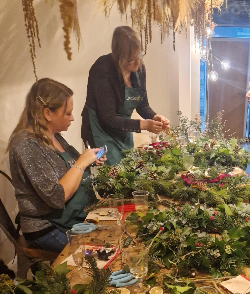 Xmas Wreath Workshop Sunday 1st December 2.30pm to 4.30pm