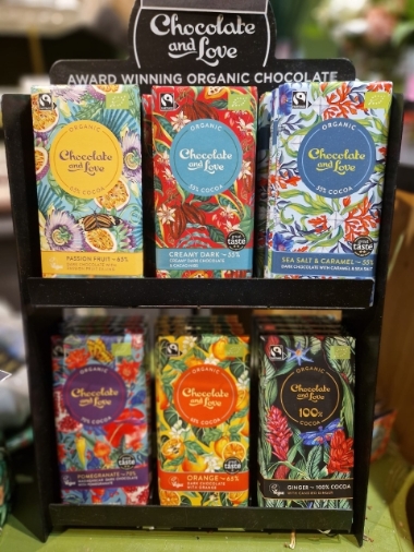 Chocolate and Love, award winning organic chocolate bars